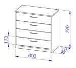 Komoda sestavy Office C532