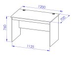 Kancelářský stůl sestavy Office C541 120×70 Kancelářský stůl sestavy Office C541 120×70