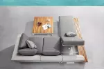 Zahradní 3 místná rohová sedací souprava POLO 2.0 GREY