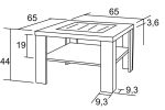 Konferenční stůl ALOIS 65×65