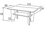 Konferenční stůl Jiří 60×110