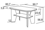 Konferernční stůl Radek I. 60,7×90,7