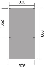 Dřevěný přístřešek na auto Y 612 (3x6 m)
