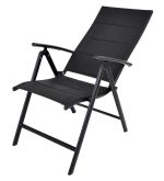 ZWC-235 zahradní polohovací křeslo hliníkové - černá