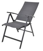 ZWC-235 zahradní polohovací křeslo hliníkové - šedá