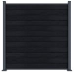 ELEMENT plotový panel WPC 180x180 cm a koncovky - antracit ELEMENT plotový panel WPC 180x180 cm a koncovky - antracit