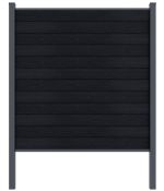 ELEMENT plotový panel WPC 180x180 cm a koncovky - antracit ELEMENT plotový panel WPC 180x180 cm a koncovky - antracit