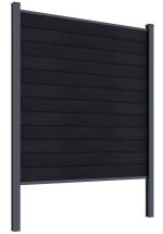 ELEMENT plotový panel WPC 180x180 cm a koncovky - antracit ELEMENT plotový panel WPC 180x180 cm a koncovky - antracit