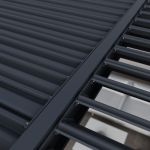 Bioklimatická pergola INTRO DUO 8x4 m, hliník - do stěny