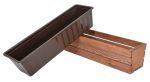 Truhlík MODERN 61 cm - s plastovým květináčem, hnědá