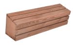 Truhlík MODERN 61 cm - s plastovým květináčem, hnědá
