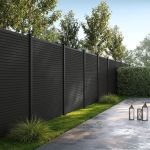 MODERN plotový panel WPC 180x180 cm HORIZONTÁLNÍ i VERTIKÁLNÍ a koncovky - antracit MODERN plotový panel WPC 180x180 cm HORIZONTÁLNÍ i VERTIKÁLNÍ a koncovky - antracit