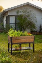 květináč DECO ELEVATED GARDEN BED - Walnut