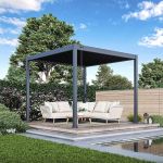 Bioklimatická pergola ECO 3x3 m, ocel - volně stojící Bioklimatická pergola ECO 3x3 m, ocel - volně stojící