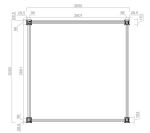 Bioklimatická pergola ECO 3x3 m, ocel - volně stojící Bioklimatická pergola ECO 3x3 m, ocel - volně stojící