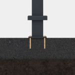 Hliníkový sloupek k plotu 7,5x7,5x190 cm