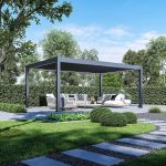 Luxusní ELEKTRICKÁ bioklimatická pergola  PRESTIGE 6x4 m, hliník - volně stojící