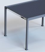 Luxusní ELEKTRICKÁ bioklimatická pergola  PRESTIGE 8x4 m, hliník - volně stojící