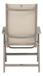 BASIC PLUS polohovací, hliníkové křeslo - taupe / béžová