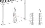 set závěsů a moskytiér pro pergolu ECO 4x3 m set závěsů a moskytiér pro pergolu ECO 4x3 m