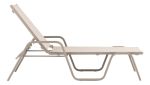 BASIC PLUS hliníkové lehátko - taupe / béžová