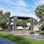 Bioklimatická pergola ECO 4x3 m, ocel - volně stojící Bioklimatická pergola ECO 4x3 m, ocel - volně stojící