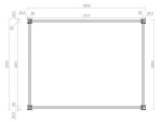 Bioklimatická pergola ECO 4x3 m, ocel - volně stojící Bioklimatická pergola ECO 4x3 m, ocel - volně stojící