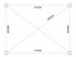 Bioklimatická pergola ECO 4x3 m, ocel - volně stojící Bioklimatická pergola ECO 4x3 m, ocel - volně stojící