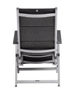 BASIC PLUS PADDED relaxační, polohovací, hliníkové křeslo - stříbrná / antracit