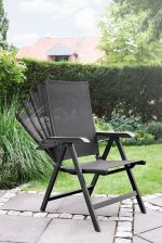 BASIC PLUS polohovací, hliníkové křeslo - antracit/antracit