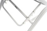 BASIC PLUS hliníkové lehátko - bílá/světle šedá