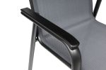 CIRRUS stohovatelné, hliníkové křeslo - antracit/šedá