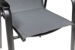 CIRRUS stohovatelné, hliníkové křeslo - antracit/šedá