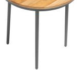 TRIBE stolek o 40 cm - antracit/teak