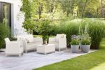 SCANDI FORMA 3 SEATERS SET - Pebble grey/Soft biege