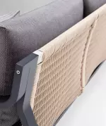 Zahradní 4 místná sedací souprava VISCONTI BLACK GREY