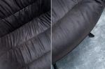 Židlo-křeslo DUTCH COMFORT antik šedé mikrovlákno - rozbaleno