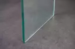 Skleněný stůl FANTOME 100 CM s poličkou