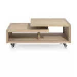 Konferenční stolek s kolečky NORDIK 100 CM dubová dýha Konferenční stolek s kolečky NORDIK 100 CM dubová dýha