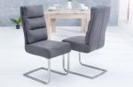 Konzolová židle COMFORT vintage šedá mikrovlákno, II. jakost (B)