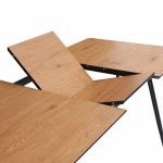 Jídelní stůl APARTMENT 120-160 CM dubový vzhled rozkládací - rozbaleno