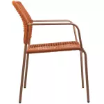Zahradní jídelní židle TWIST oranžová