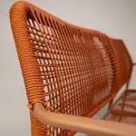 Zahradní lavička TWIST oranžová