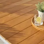 Zahradní piknikový set TROY bílá/přírodní