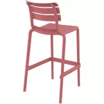 Zahradní barová židle HELEN starorůžová