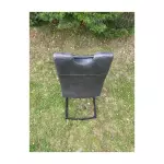 Jídelní židle LEONOR antracitová/černá ekokůže