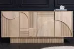 Komoda ART DECO WHITE 170 CM masiv mango