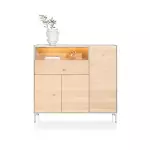 Vysoká komoda NOIRA 135 CM dubová dýha