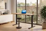 Výškově nastavitelný kancelářský stůl OAK DESK 120 CM dubový vzhled