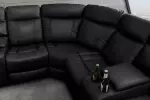 5SET televizní křeslo HOLLYWOOD černé syntetická kůže